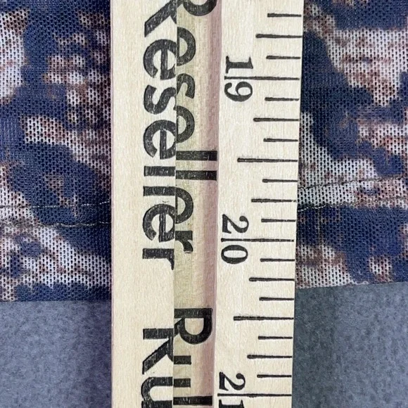 LNA Top Womens Large Snakeskin Mesh Mock Neck Short Sleeve Snake Print Fitted - Picture 6 of 8